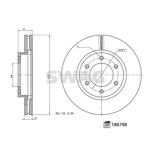 33 11 0892 - Brake Disc 