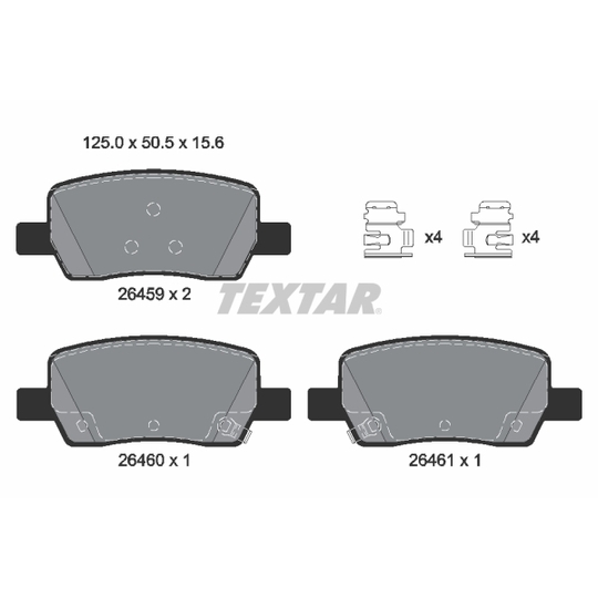 2645901 - Brake Pad Set, disc brake 