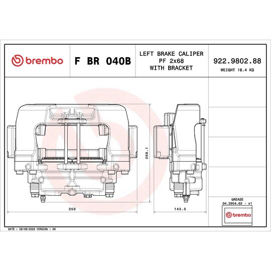 F BR 040B - Pidurisadul 