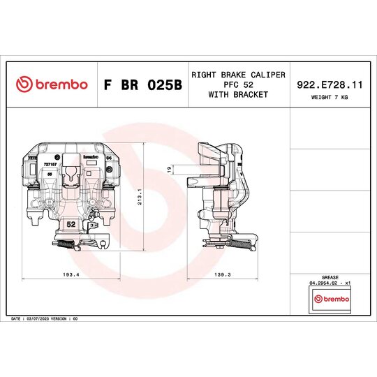 F BR 025B - Pidurisadul 