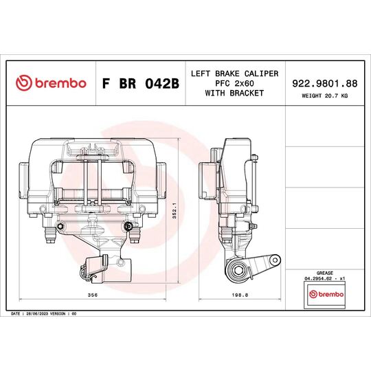 F BR 042B - Bromsok 