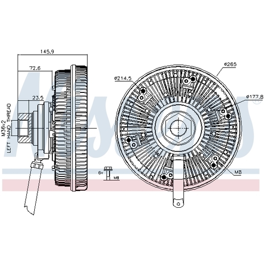 86267 - Clutch, radiator fan 