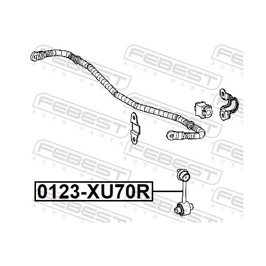 0123-XU70R - Rod/Strut, stabiliser 