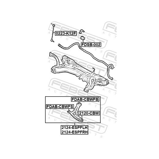 2124-ESPFLH - Track Control Arm 