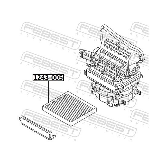 1243-005 - Filter, cabin air 