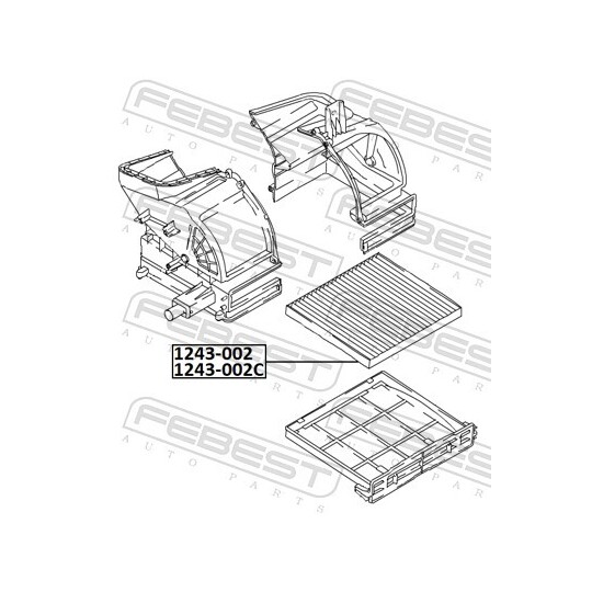 1243-002 - Filter, cabin air 