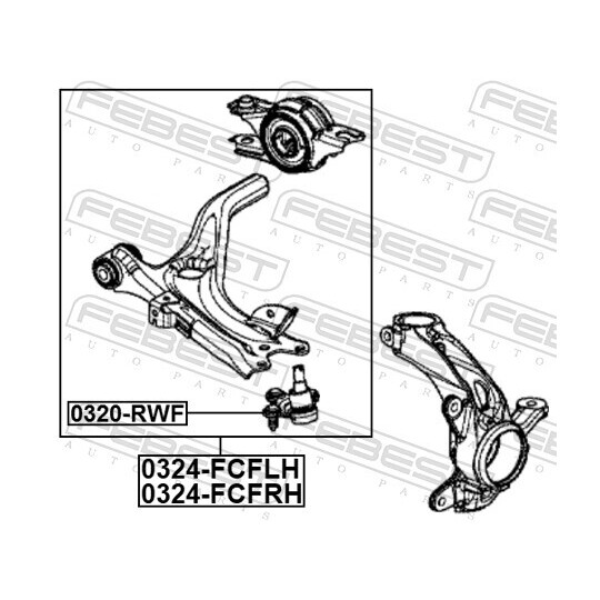 0324-FCFLH - Track Control Arm 