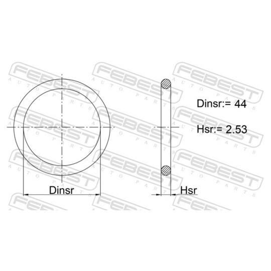 23400-018 - Gasket, EGR valve pipe 