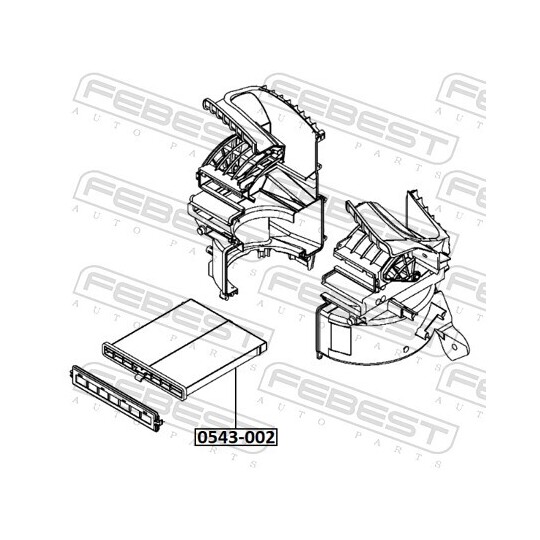 0543-002 - Filter, cabin air 