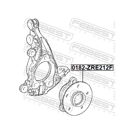 0182-ZRE212F - Wheel hub 