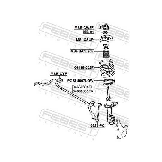 04115-002F - Suspension Spring 