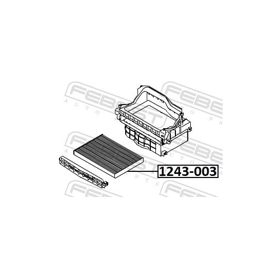 1243-003 - Suodatin, sisäilma 