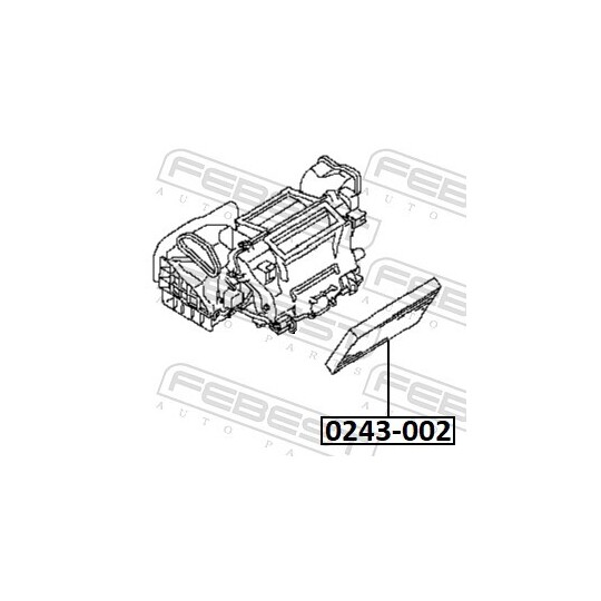 0243-002 - Filter, cabin air 