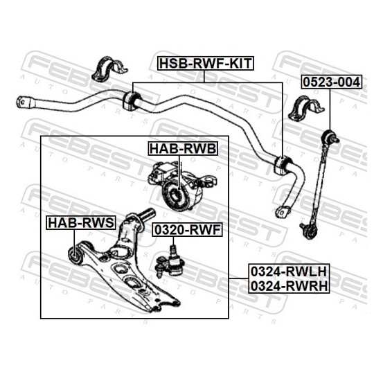 0324-RWLH - Track Control Arm 