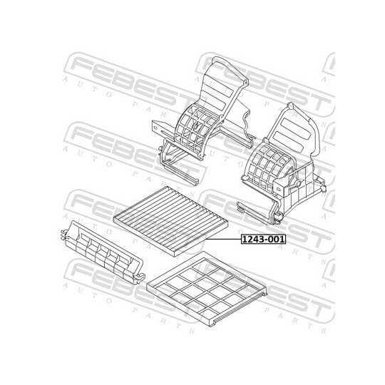 1243-001 - Filter, cabin air 