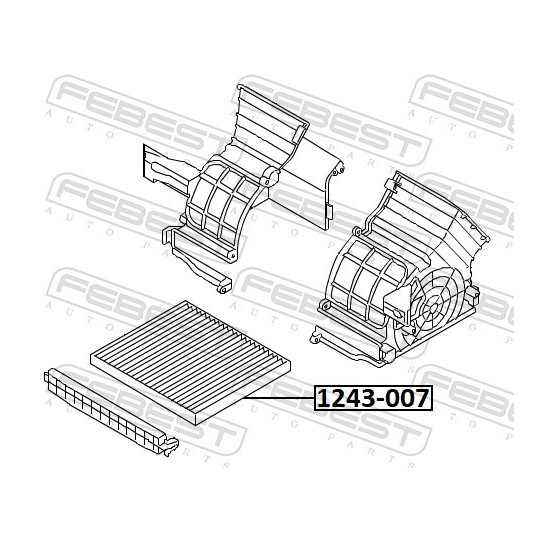 1243-007 - Filter, cabin air 