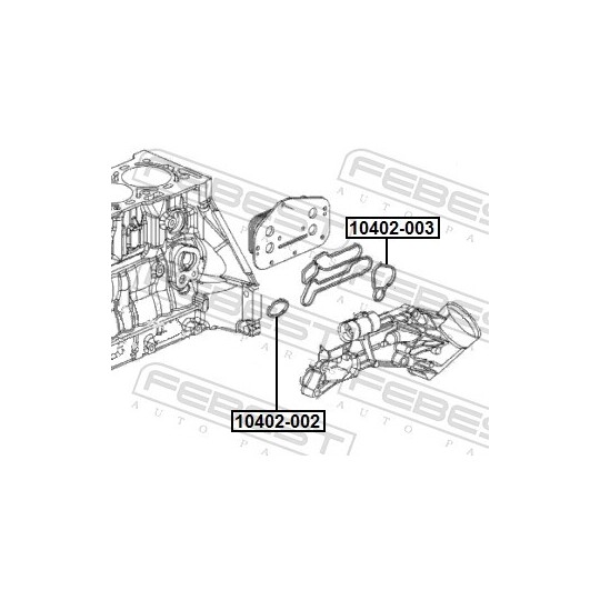 10402-002 - Seal, oil cooler 