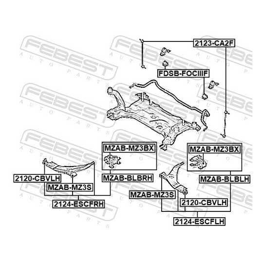 2124-ESCFRH - Track Control Arm 