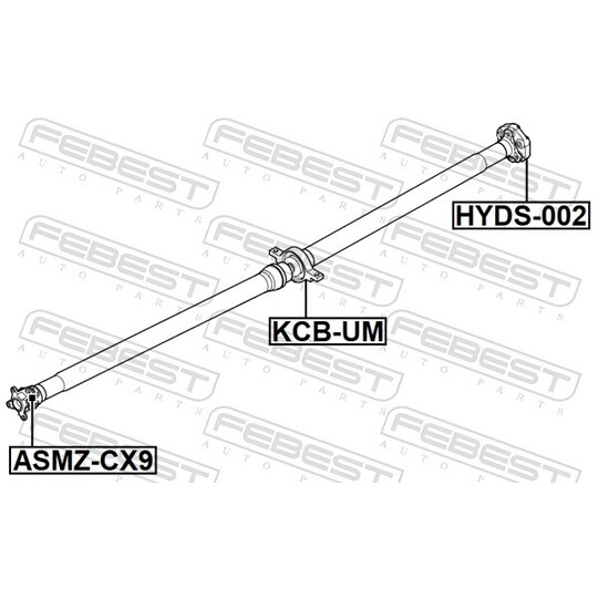 KCB-UM - Bearing, propshaft centre bearing 