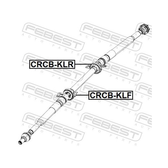 CRCB-KLR - Bearing, propshaft centre bearing 