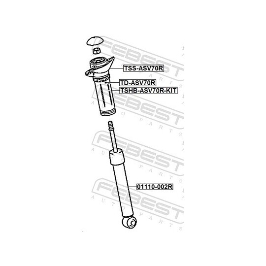 TSHB-ASV70R-KIT - Dust Cover Kit, shock absorber 