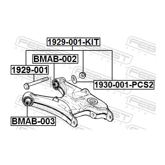 1929-001-KIT - Camber Correction Screw 