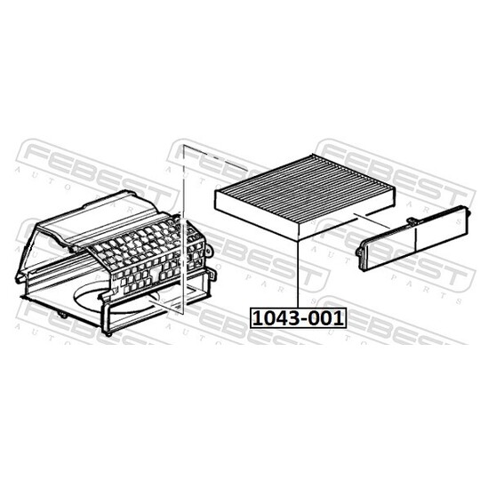 1043-001 - Suodatin, sisäilma 