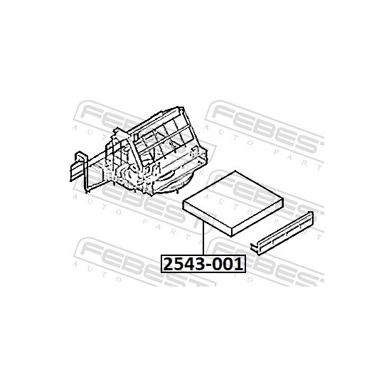 2543-001 - Suodatin, sisäilma 