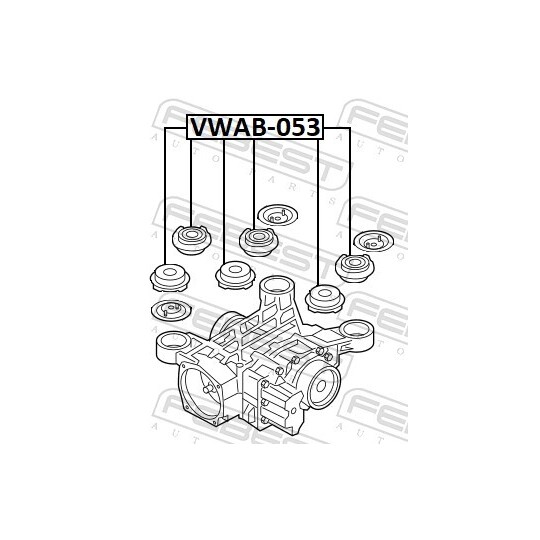 VWAB-053 - Mounting, differential 