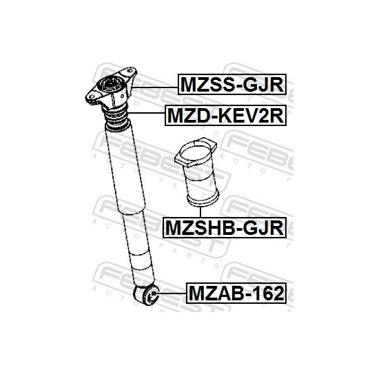 MZSS-GJR - Suspension Strut Support Mount 