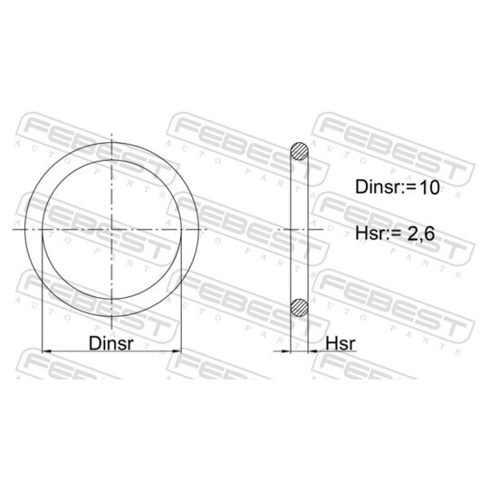 23400-010 - Seal Ring, charger 