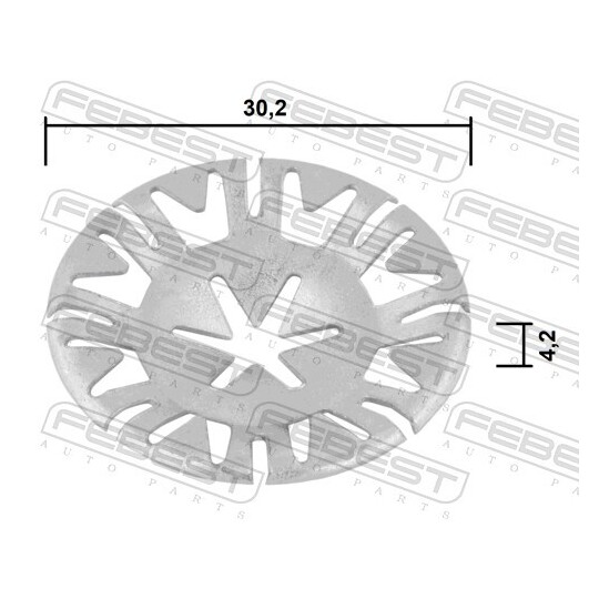 88570-228 - Clip, trim/protective strip 