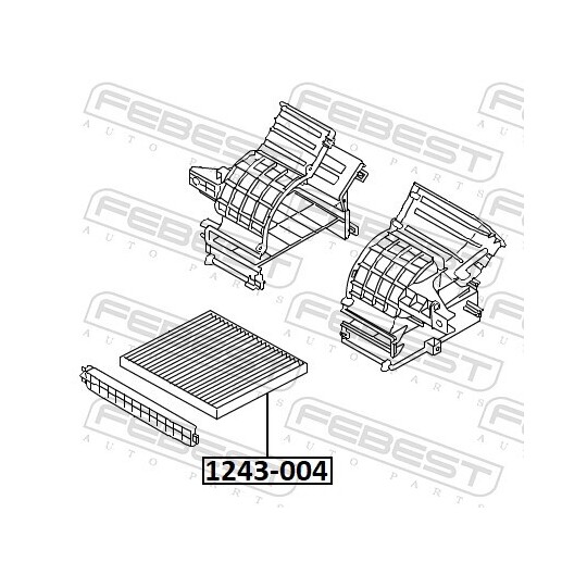 1243-004 - Filter, cabin air 