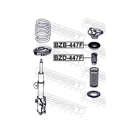 BZD-447F - Rubber Buffer, suspension 