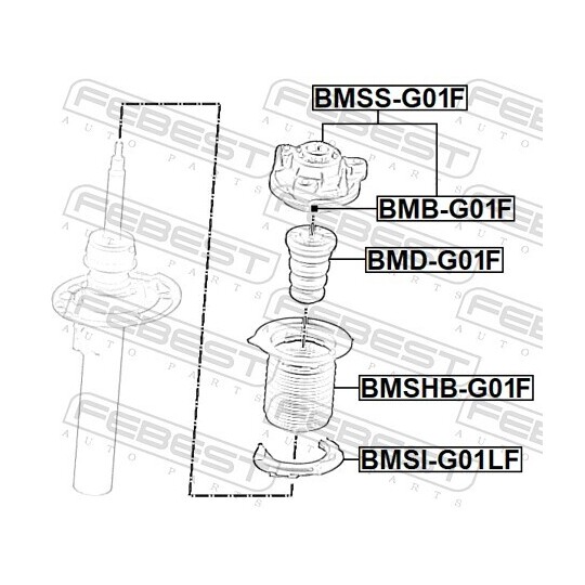 BMSHB-G01F - Protective Cap/Bellow, shock absorber 