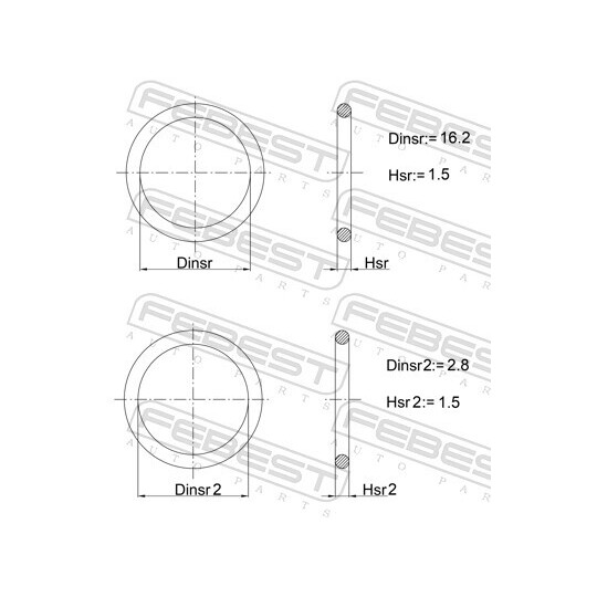 27400-002-KIT - Tiivistesarja, ruiskutussuutin 