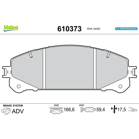 610373 - Brake Pad Set, disc brake 