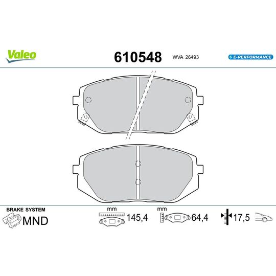 610548 - Brake Pad Set, disc brake 