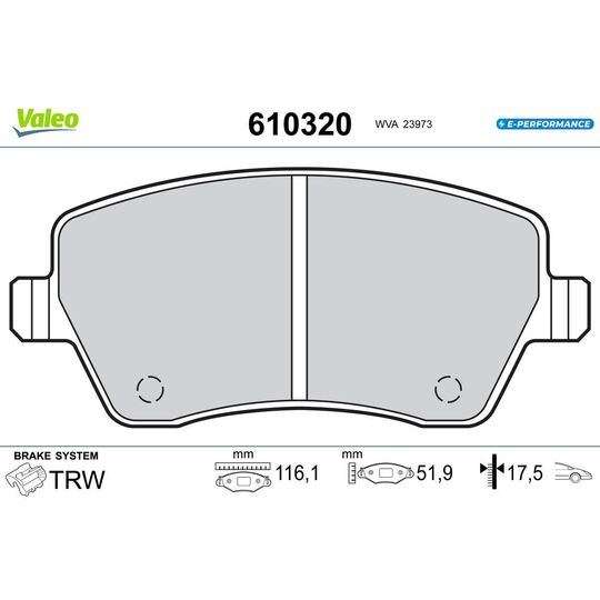 610320 - Brake Pad Set, disc brake 