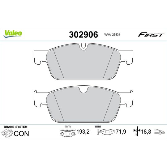 302906 - Brake Pad Set, disc brake 