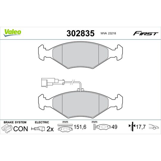 302835 - Brake Pad Set, disc brake 