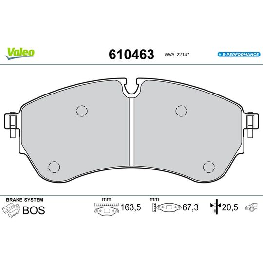 610463 - Brake Pad Set, disc brake 