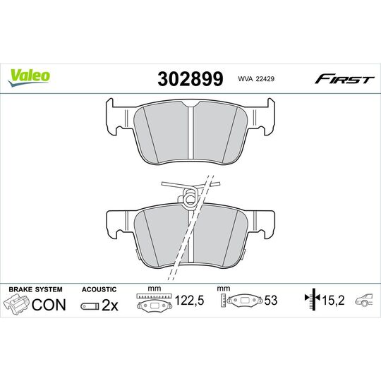 302899 - Brake Pad Set, disc brake 