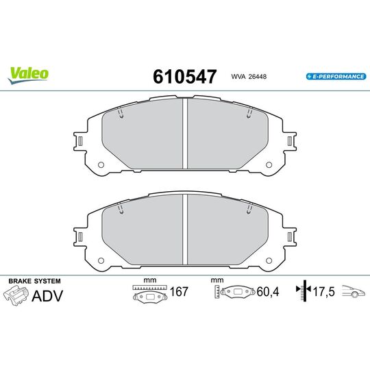 610547 - Brake Pad Set, disc brake 