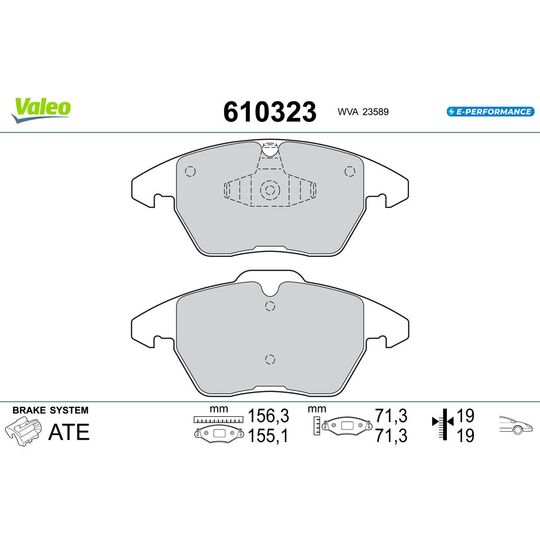 610323 - Brake Pad Set, disc brake 