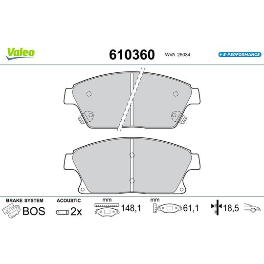 610360 - Brake Pad Set, disc brake 