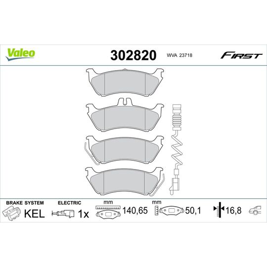 302820 - Brake Pad Set, disc brake 