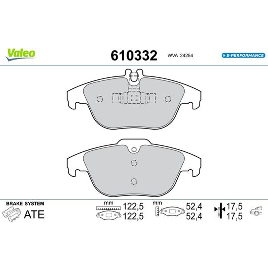 610332 - Brake Pad Set, disc brake 