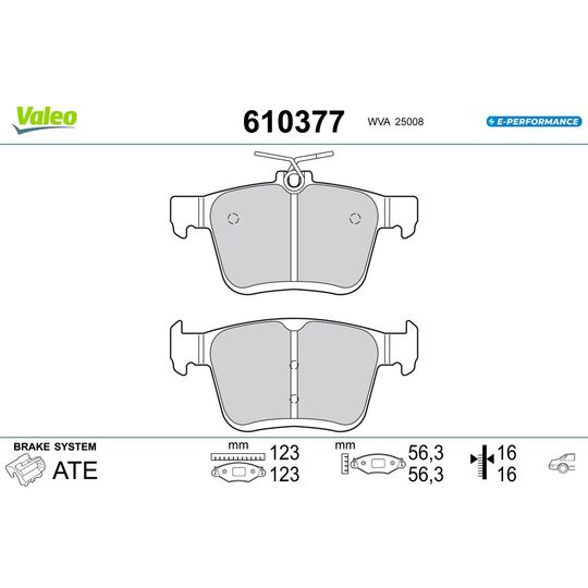 610377 - Brake Pad Set, disc brake 