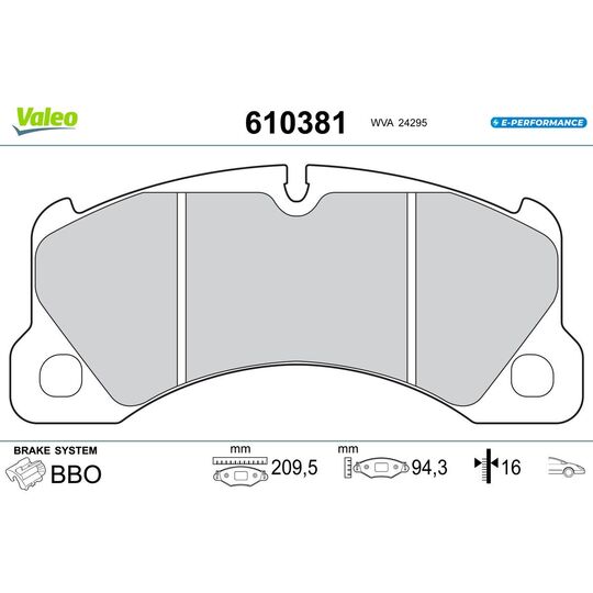 610381 - Brake Pad Set, disc brake 